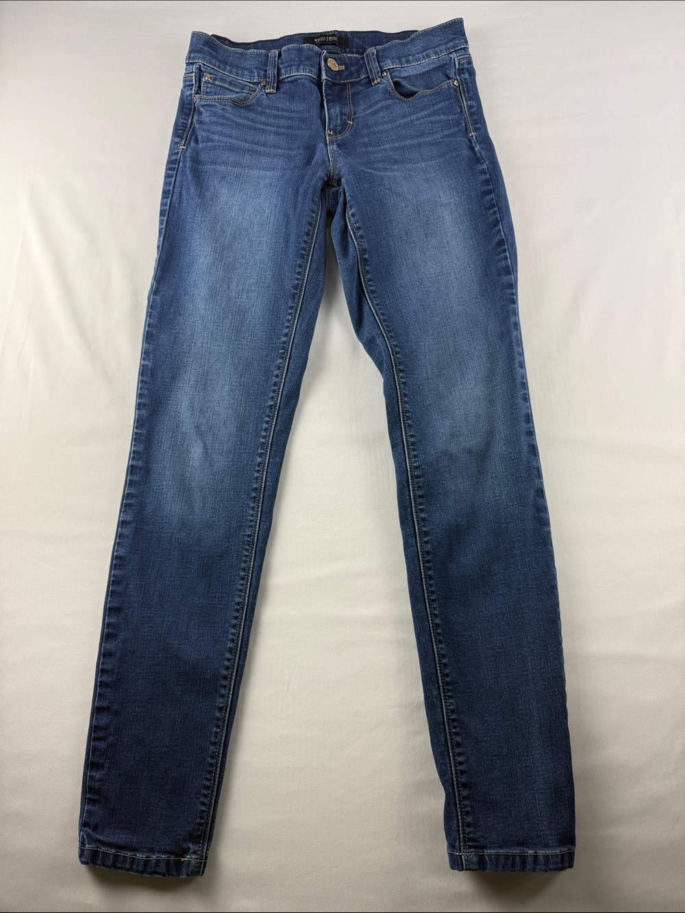 White House Black Market Skinny Jeans Dark Wash Low Rise Stretch Size 2